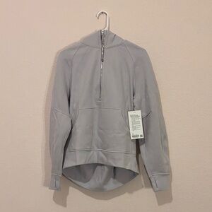 Lululemon Faint Lavender Scuba Oversized Half-zip Long Hoodie